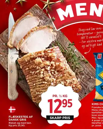 MENY Flæskesteg af dansk gris tilbud