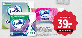 MENY Lotus toiletpapir eller køkkenruller tilbud