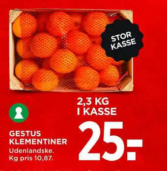 MENY Gestus klementiner tilbud