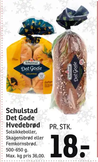 SPAR Schulstad det gode hvedebrød tilbud