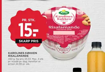 MENY Karolines køkken risalamande tilbud