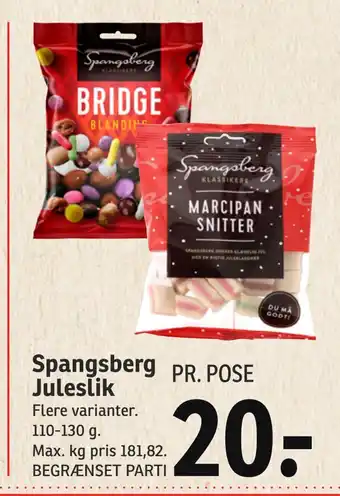 SPAR Spangsberg juleslik tilbud