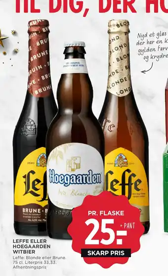 MENY Leffe eller hoegaarden witbier tilbud