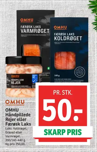 SPAR Omhu håndpillede rejer eller færøsk laks tilbud