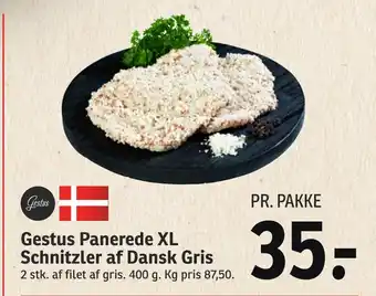 SPAR Gestus panerede xl schnitzler af dansk gris tilbud