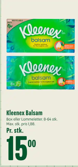 Min Købmand Kleenex balsam tilbud