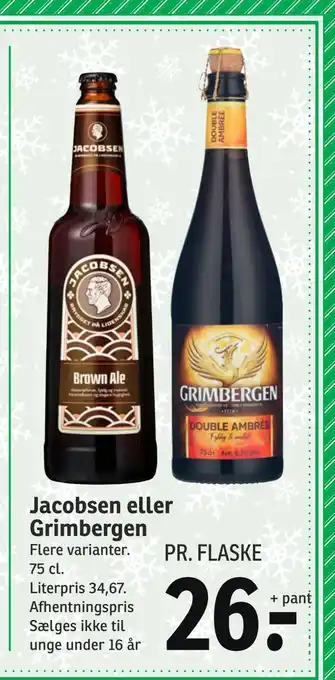 SPAR Jacobsen eller grimbergen tilbud