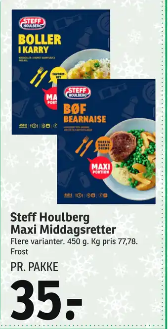 SPAR Steff houlberg maxi middagsretter tilbud