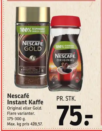 SPAR Nescafé instant kaffe tilbud