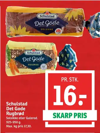 SPAR Schulstad det gode rugbrød tilbud