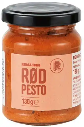 REMA 1000 Rød pesto, 130 g tilbud