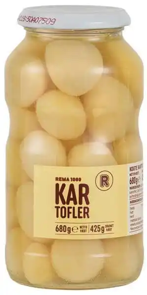 REMA 1000 Kartofler i glas, 425 g tilbud