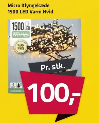 Fleggaard Micro Klyngekæde 1500 LED Varm Hvid tilbud