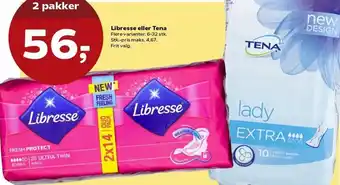 Kvickly Libresse Eller Tena 6-32 Stk. tilbud
