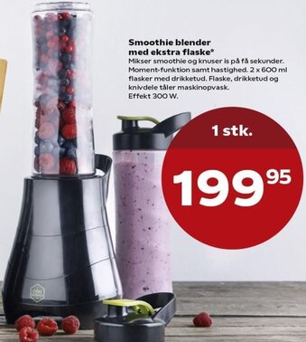 Smoothie Blender Med Ekstra FLaske