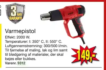Harald Nyborg Varmepistol tilbud