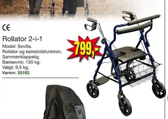 Harald Nyborg Rollator 2-i-1 tilbud