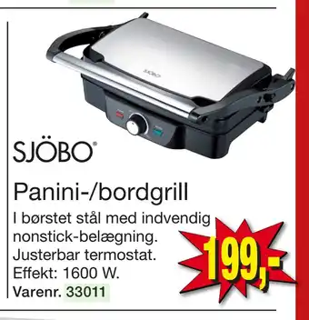 Harald Nyborg Panini-/bordgrill tilbud