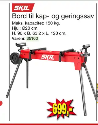 Harald Nyborg Bord til kap- og geringssav tilbud