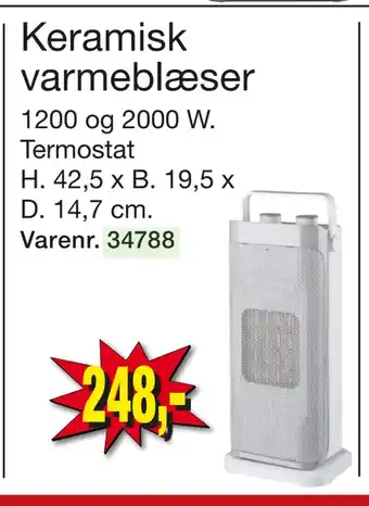 Harald Nyborg Keramisk varmeblæser tilbud