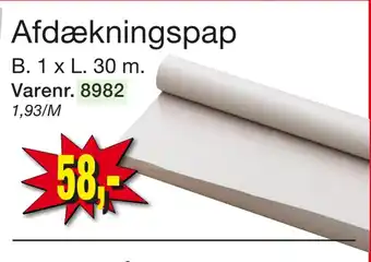 Harald Nyborg Afdækningspap tilbud