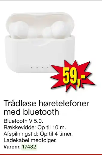 Harald Nyborg Trådløse høretelefoner med bluetooth tilbud