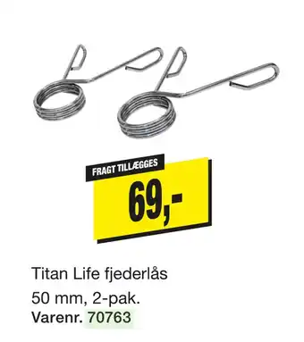 Harald Nyborg Titan life fjederlås 50 mm, 2-pak tilbud