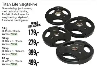 Harald Nyborg Titan life vægtskive tilbud