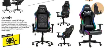Harald Nyborg Gamerstol med rgb-lys tilbud