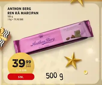 Scandinavian Park Anthon berg ren rå marcipan tilbud