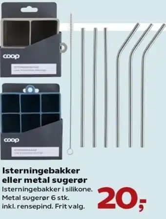 Kvickly Isterningebakker Eller Metal Sugerør tilbud