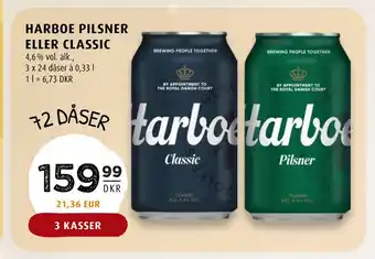 Scandinavian Park Harboe pilsner eller classic tilbud