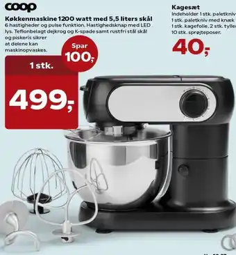 Kvickly Coop Køkkenmaskine 1200 Watt tilbud