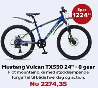 Kvickly Mustang Vulcan TX550 24 8 Gear tilbud