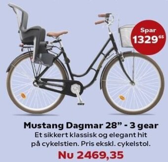 Kvickly Mustang Dagmar 28" 3 Gear tilbud