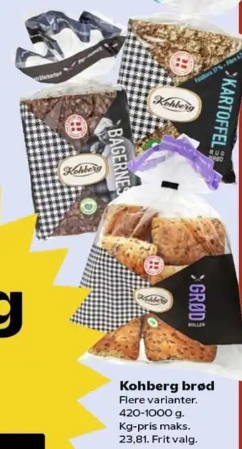 Kvickly Kohberg Brød 420-1000 g. tilbud