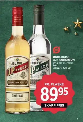 MENY ØKOLOGISK O.P. ANDERSON tilbud