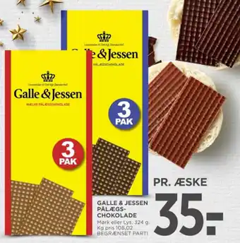 MENY GALLE & JESSEN PÅLÆGS-CHOKOLADE tilbud