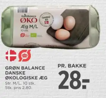 MENY GRØN BALANCE DANSKE ØKOLOGISKE ÆG tilbud