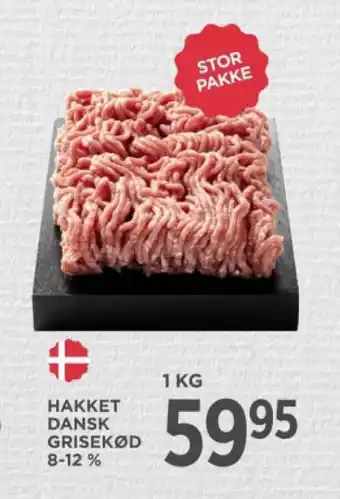 MENY HAKKET DANSK GRISEKØD 8-12 % tilbud
