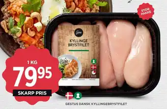 MENY GESTUS DANSK KYLLINGEBRYSTFILET tilbud