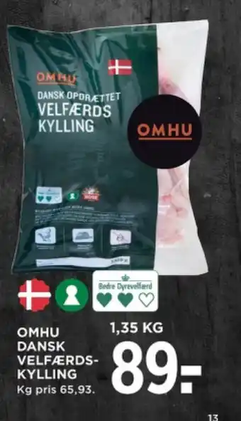 MENY OMHU DANSK VELFÆRDS-KYLLING tilbud