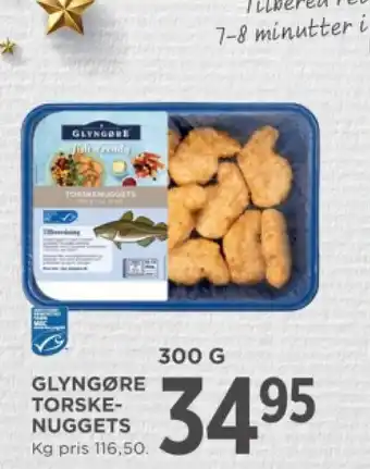 MENY GLYNGØRE TORSKE-NUGGETS tilbud