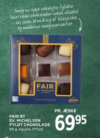 MENY FAIR BY SV. MICHELSEN FYLDT CHOKOLADE tilbud