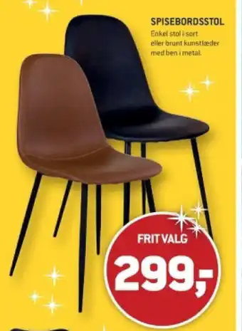 XL-BYG SPISEBORDSSTOL tilbud