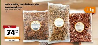 Scandinavian Park Rexim Mandler, Valnøddekerner eller Hasselnøddekerner tilbud