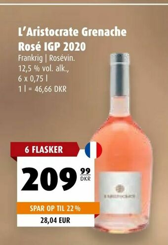 Scandinavian Park L'Aristocrate Grenache Rosé IGP 2020 tilbud