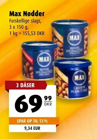 Scandinavian Park Max Nødder tilbud