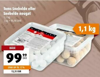 Scandinavian Park Toms Snebolde eller Snebolde nougat tilbud