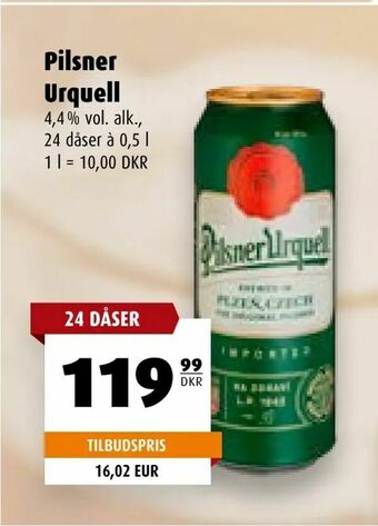 Scandinavian Park Pilsner Urquell tilbud